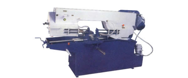 Motorized horizondal metal cutting band saw